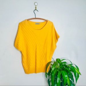 Vintage Retro 80’s Mustard Bay Wing Knit Top